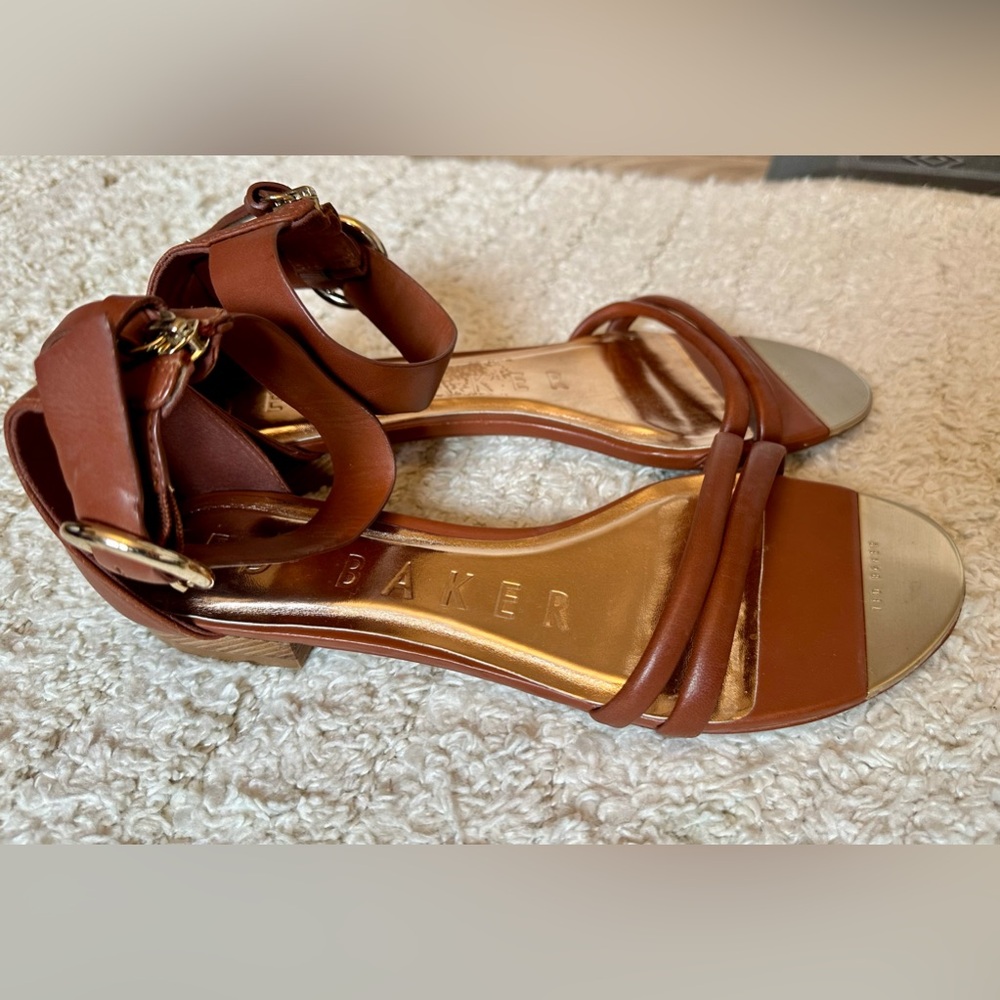 Ted Baker Leather Sandals - size 8.5